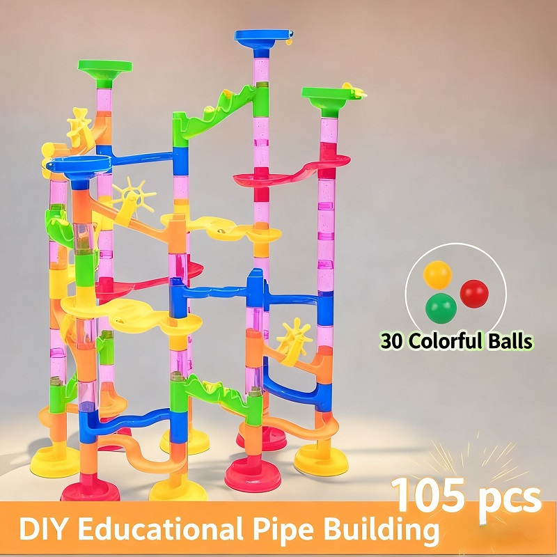 Marble Run Building Set for Kids – entry level classic pipeline