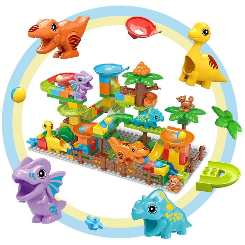 Forest Dinosaur Marble Run Building Set3