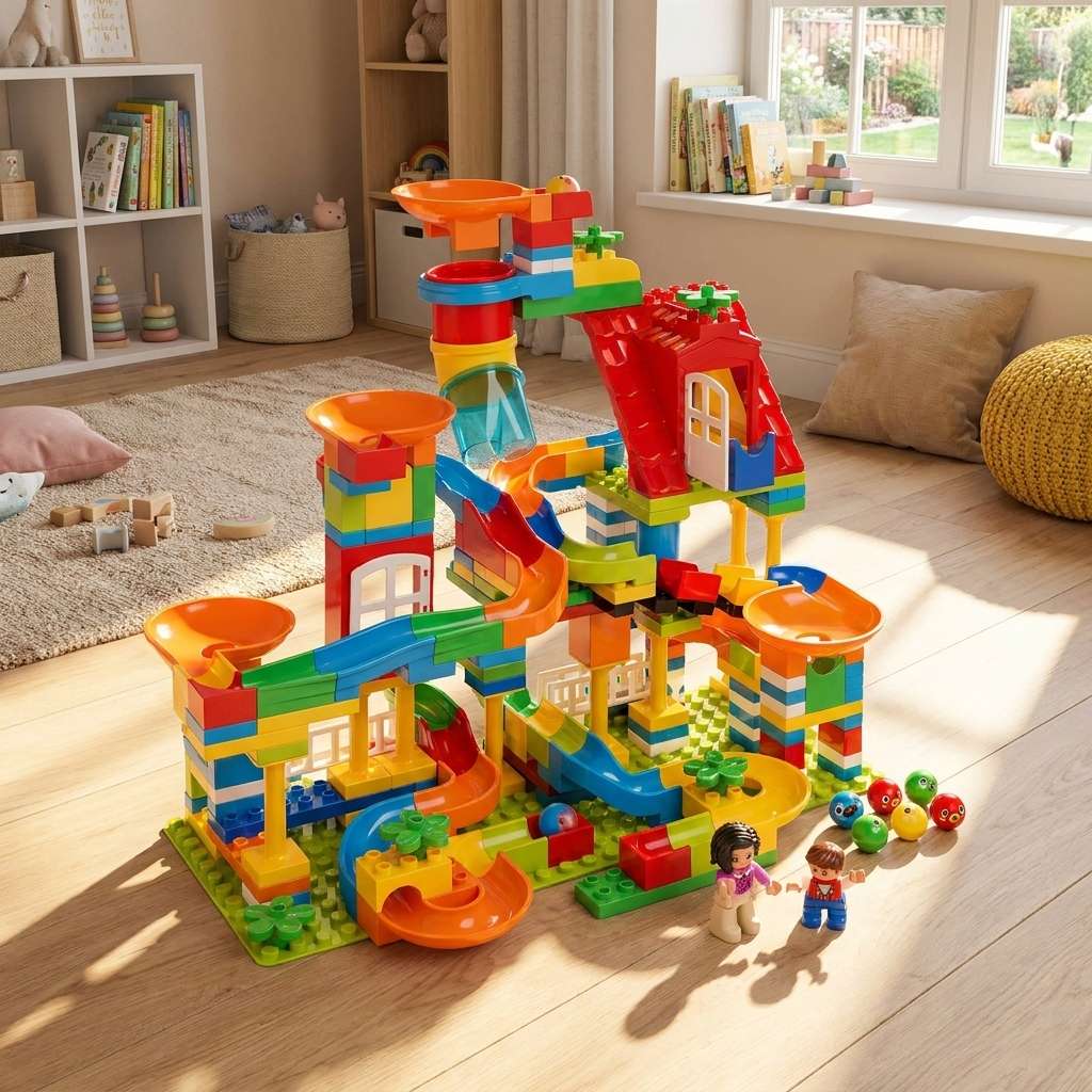 Multi-Function Marble Run Large Blocks Building Set2