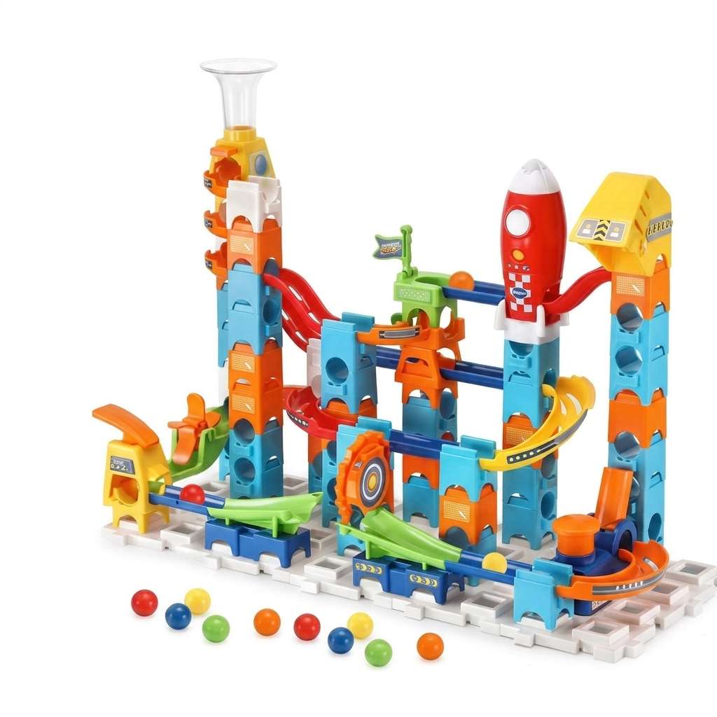 Rocket Launch Large Marble Run Track Building Set